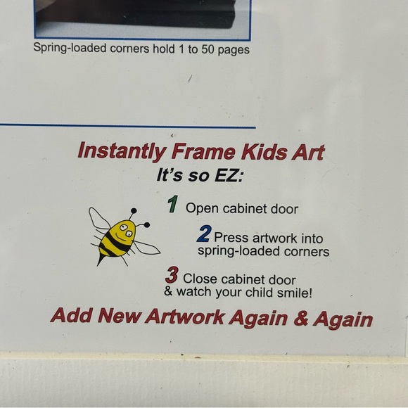 Original* Li'! Davinci Black Frame Cabinet stores & displays 50 artwork papers - Picture 3 of 10